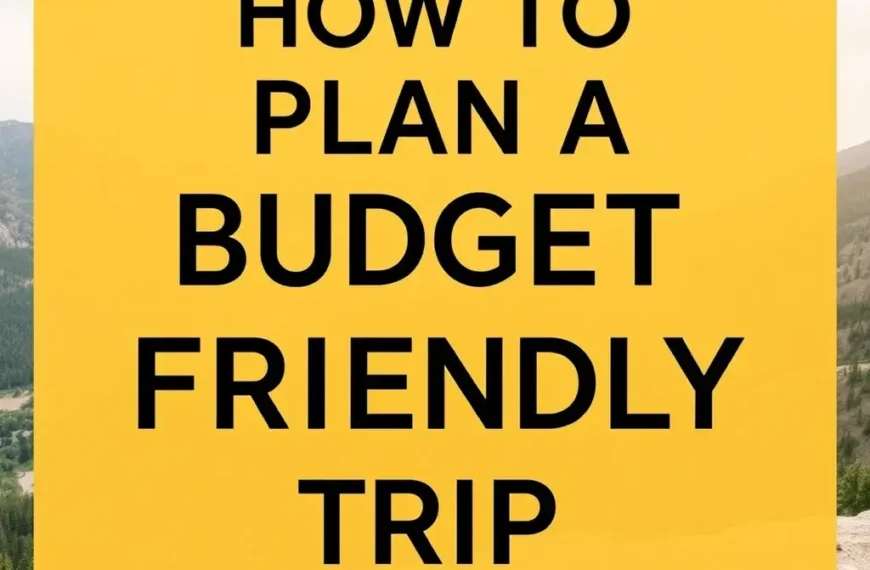 How to Plan a Budget-Friendly Trip