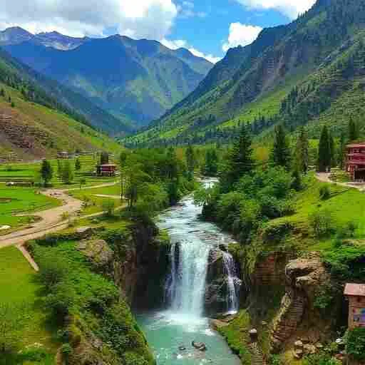 Kharmang Waterfalls and Fertile Valleys