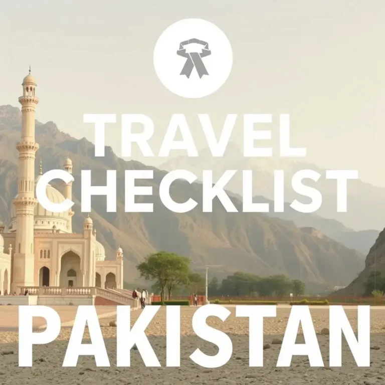 Travel Checklist for Pakistan