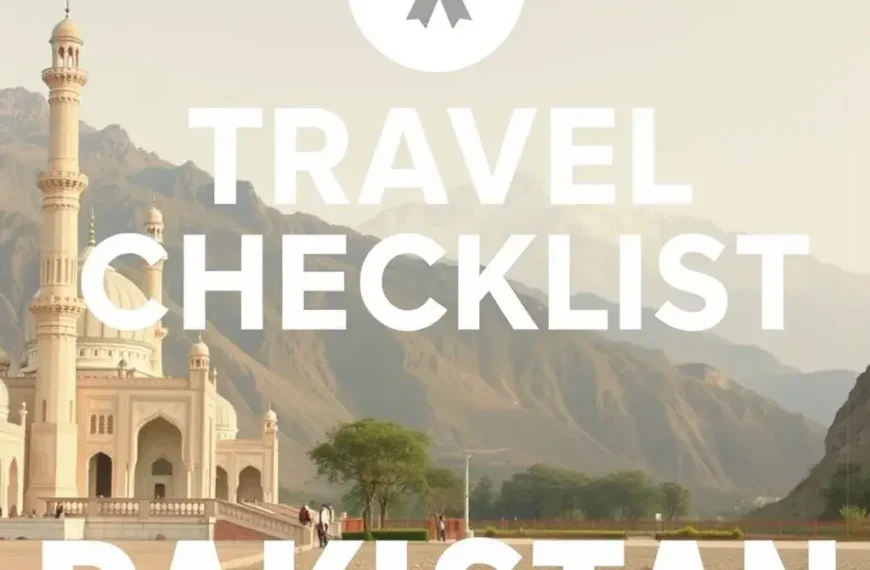 Travel Checklist for Pakistan